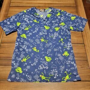 The Muppets Scrub Top Kermit The Frog "It's Not Easy Being Green" - Size XS